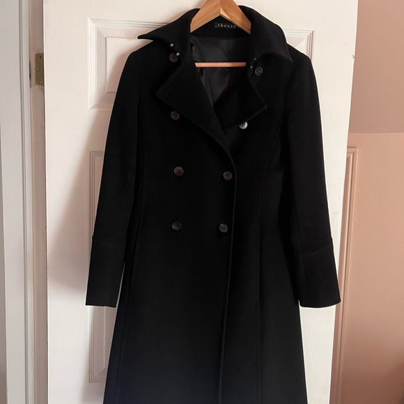 Theory Jackets & Blazers - Theory Wool and Cashmere Pea Coat